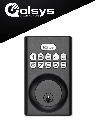 QOLSYS IQDLK-PGK-MB Cerradura con botón pulsador - Cerradura Inteligente PowerG, color negro mate ( Matted Black ) #IQ #NOV #BuenFinIQ
