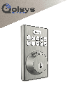 QOLSYS IQDLK-PGK-SN Cerradura con botón pulsador - Cerradura Inteligente PowerG, color Níquel Satinado (Satin Nickel) #IQ #NOV #BuenFinIQ