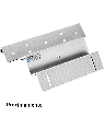 YLI MBK180NZL - Soporte de fijacion de electroiman para puerta con apertura interior de 180 Kg tipo ZL / Compatible con YM180NLED