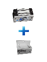 YLI YM60ZPACK Paquete de Cerradura Magnética YM60 60Kg (120LB) incluye Soporte de Fijación tipo Z