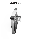 DAHUA DHI-ASGB611K-L - Swing Barrier Izquierda de Servomotor con capacidad de hasta 60 Personas por Minuto,apertura rápida ajustable (0.5s-1.6s), Carril de 600mm. Ideal para interiores o exteriores protegidos. Compatible con DHI-ASGB611K y DHI-ASGB621K-D