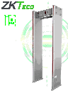 ZKTECO D1065 - Arco detector de metal con 6 zonas de detección, 100 niveles de sensibilidad, pantalla LCD de 3.5", contadores de personas y alarmas, indicadores LED en ambas vistas