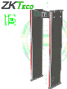 ZKTECO ZKD2180 - Arco detector de metales con 18 zonas de detección, pantalla LCD de 3.5", 256 niveles de sensibilidad, y funciones de contador para alarmas y personas