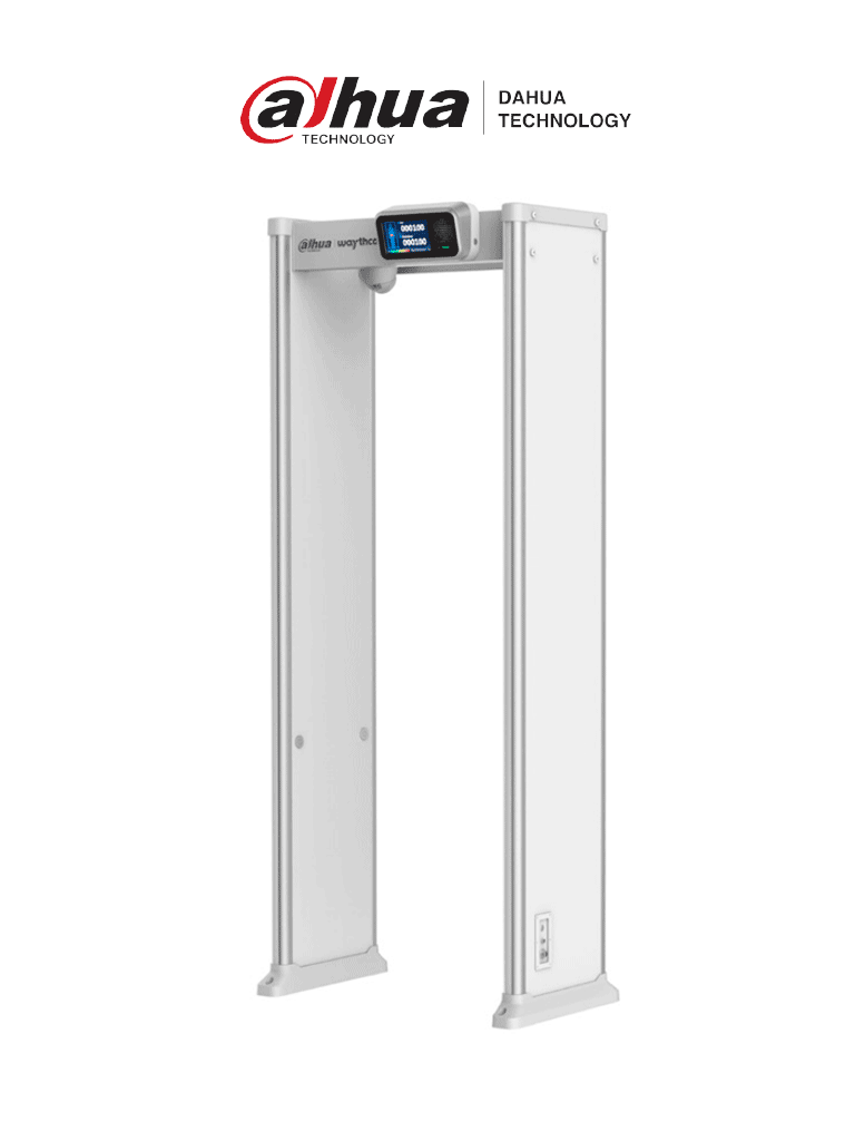 Dahua DHI-ISC-D733-TNS2  Arco Detector de Metales 33 Zonas/ Luces Indicadoras de Área de Detección/ Pantalla LCD 7"/ Contador de Paso/ Contador de Alarma