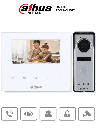 DAHUA KTA04 - Kit de Videoportero analógico con pantalla de 4.3", botones táctiles/ Incluye frente de calle de 1.3 MP, apertura de puerta, protección IP66, indicador LED, botón de salida, y detección de estado de puerta/ #BuenFinDahua20