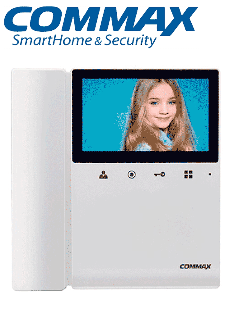 COMMAX CDV43K2 - Monitor para videoportero a color de 4.3 pulgadas con función de apertura de puerta, compatible con soluciones residenciales y departamentales, conexión a 4 hilos, frente de calle compatible modelo DRC40K  #CA2 #C1 #CMX1