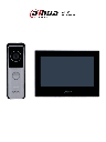 DAHUA KTW02 - Kit de Videoportero IP Wifi/ Monitor de 7 Pulgadas Wifi/ 6&1 E&S de Alarma/ Soporta PoE/ Frente de Calle con Camara de 2 Megapixeles/ Ranura MicroSD/ Apertura de Puerta/ Soporta Hasta 3000 Tarjetas/ IP65/ #LoNuevo #KitDahua