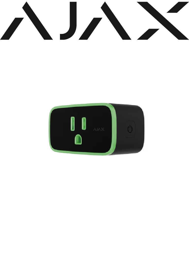 AJAX Socket - Enchufe inteligente e inalámbrico con monitor de consumo eléctrico color negro. #NUEVOAJAX