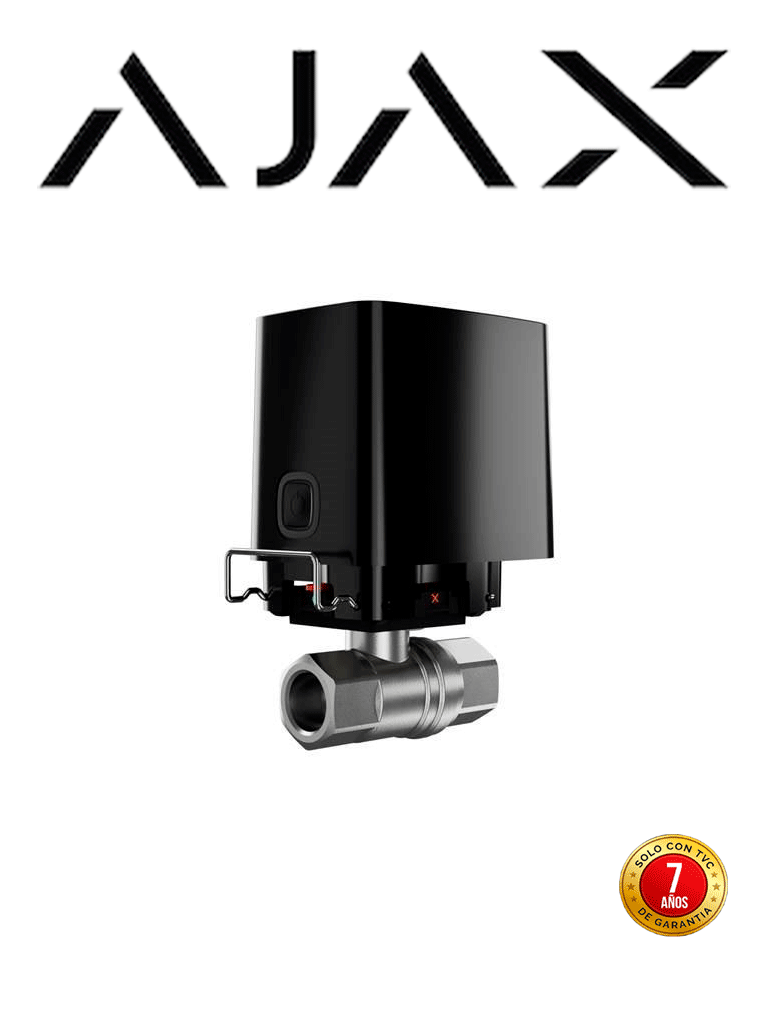 Ajax WaterStop B- Valvula Inteligente de cierre de agua de 3/4 de pulgada/ Color Negro #CONEXION #WS #TVC24