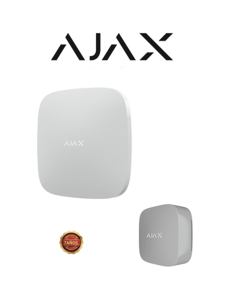AJAX KIT BASIC LIFE - Panel de alarma Hub2 conexión ETHERNET APP “AJAX PRO” iOS y Android ,+ Monitor inteligente de la calidad del aire Ajax LifeQuality . Color Blanco #CONEXION