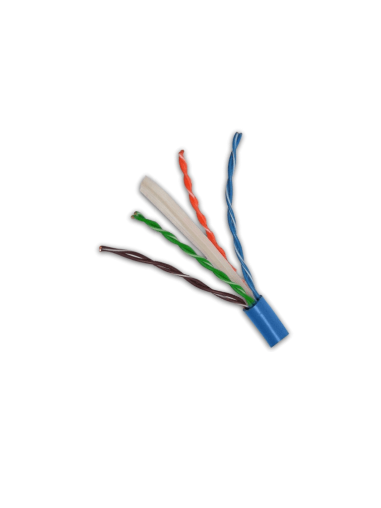 SBE TECH SBE-UTPC6-BL-NP - Cable UTP CAT6/ Recomendada para instalaciones de red hasta 80 mts / CCA / 305 M/ Color AZUL/ 23 AWG