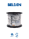 BELDEN 24120081000 - Cable UTP 100% cobre / Categoria 6+ / IBDN / GIGAFLEX 2412 CMR / Color gris / Bobina de 305  Mts