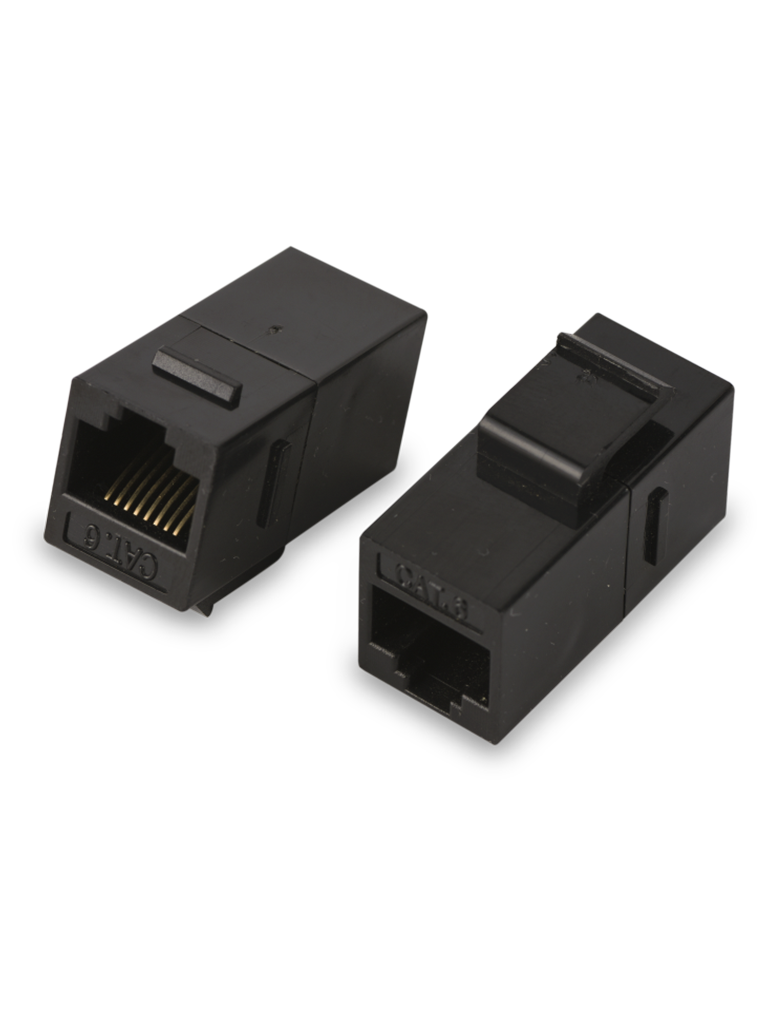 SAXXON M226 - Cople RJ45 / RJ45 Hembra a RJ45 hembra / CAT 6 / Color negro