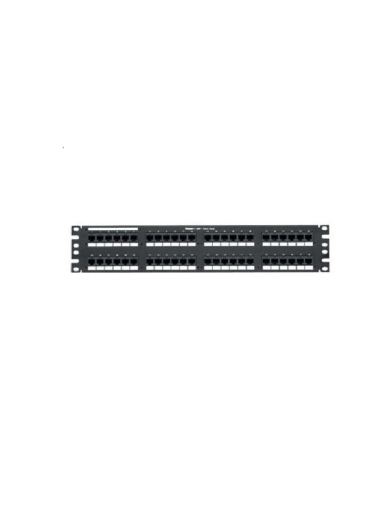 PANDUIT DP48688TGY - Panel de distribución p/conex. tipo punchdown / cat. 6 / 48 puertos / 2 RU / negro #PANDUITPEV