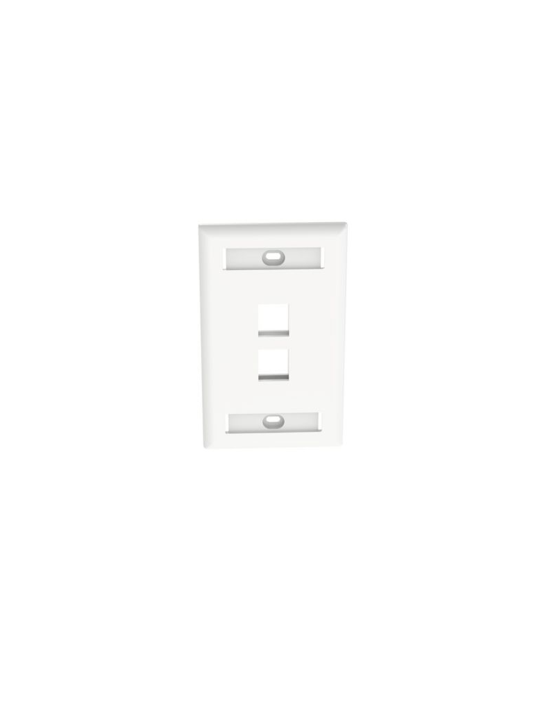 PANDUIT NK2FWHY - Faceplate de pared / 2 puertos / Color blanco /La placa frontal NetKey™ es compatible con un módulo keystone #PANDUITPEV