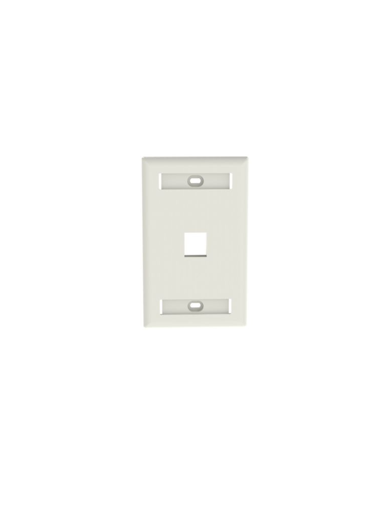 PANDUIT NK1FWHY - Faceplate de pared / 1 puerto / Color blanco /La placa frontal NetKey™ es compatible con un módulo keystone #PANDUITPEV