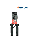 INTELLINET 210836 - PINZA P/CRIMPEAR  RJ11-6P4C, 6P2C/RJ11 RJ12-6P6C RJ45-8P8C, 8P6C, 8P4C, 8P2C/ Corta y quita el forro del cable / Fabricada en Acero al carbón / Mango Antiderrapante /