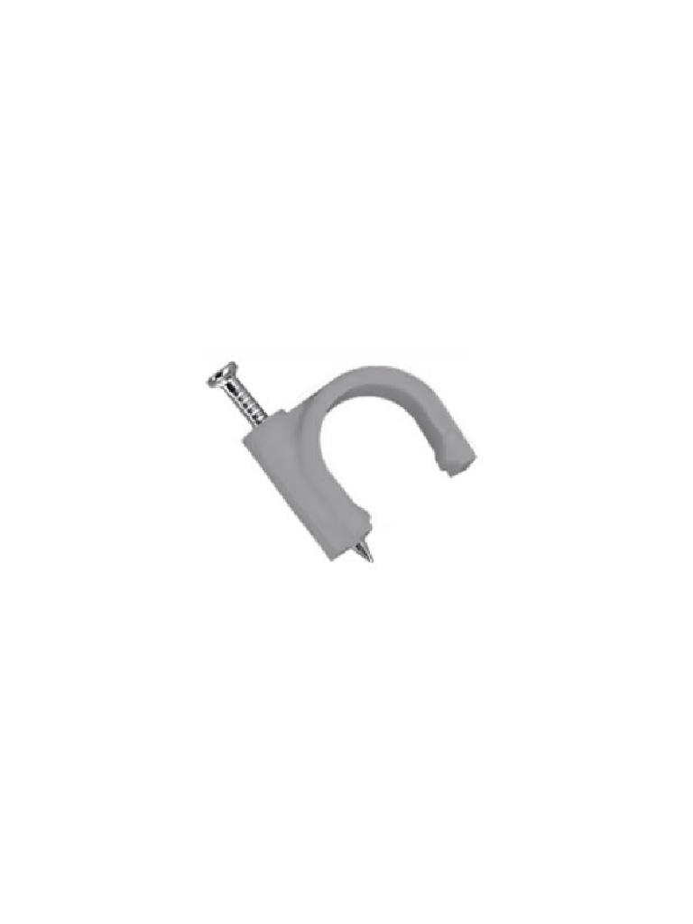 TCE LMG-NCC-5mm-Gy - Grapa de pared / Diámetro interno 5 mm / Altua 6 mm / Color gris / Bolsa de 50 piezas