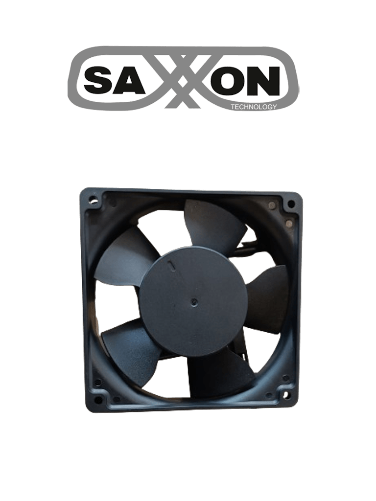 SAXXON SXGF001- Extractor para gabinete / Compatible con gabinetes Saxxon / Color negro /  Medidas 12 x 12 x 2.5 cm