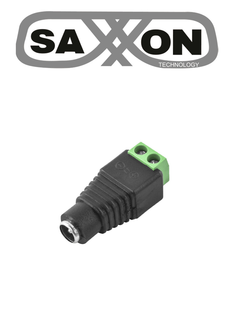 SAXXON SX53 - Adaptador Hembra / Paquete de 10 piezas / Para Alimentación de Cámaras / Terminales Tipo Tornillo Positivo y Negativo / Resistente a la Oxidación / 12v