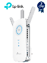 TP-LINK RE450 -  Repetidor de señal WiFi AC1750 de doble banda 2.4GHz (450Mbps) y 5GHz (1300Mbps) con indicador inteligente de señal, modo punto de acceso, 3 antenas externas y 1 puerto Ethernet (RJ45) 10/100/1000Mbps.