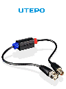 UTEPO UTP1201XPHD - Aislador pasivo de tierra por BNC en HD, elimina ruido e interferencia por lazos de tierra, soporta señales de video HDCVI/TVI/AHD