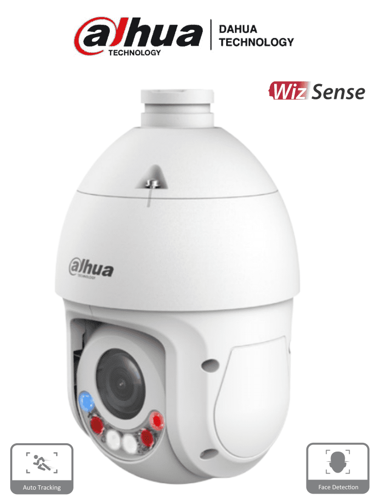 DAHUA SD4E425GB-HNR-A-PV1 - Cámara IP PTZ de 4 MP con WizSense, TiOC, FullColor, zoom 25x, Quick Pick, AutoTracking, SMD 4.0, IR 100 m, luz visible 50 m, E/S de alarma y audio, IP66 y PoE. Tecnología avanzada para tu seguridad. #LoNuevo #HL