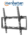 MANHATTAN 460941 - Soporte de Pared para Pantallas de 32 a 55 Pulgadas/ 35 Kg de Carga/ Ajuste de Angulo Vertical de 0 a 14 Grados/ Acero Reforzado/ VESA 200/ 300/ 400x200/ 400 #I&MBFIN